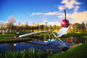 The Spoonbridge And Cherry At The Minneapolis Sculpture Garden